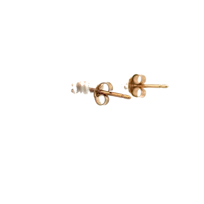 9ct yellow gold diamond earrings 0.5g (sh26748b)