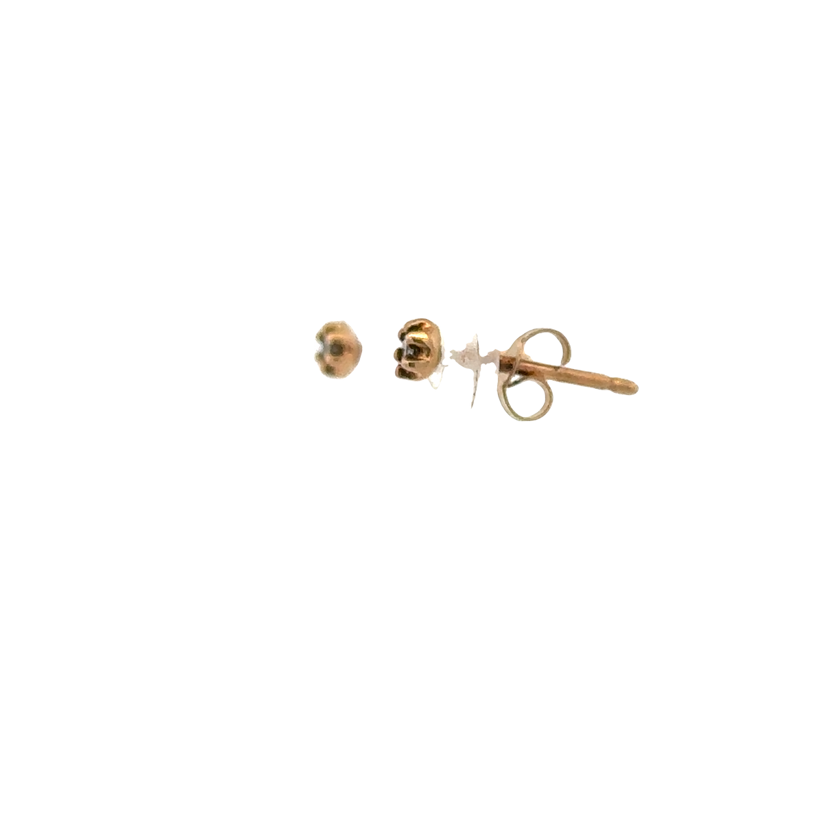 9ct yellow gold diamond earrings 0.5g (sh26748b)