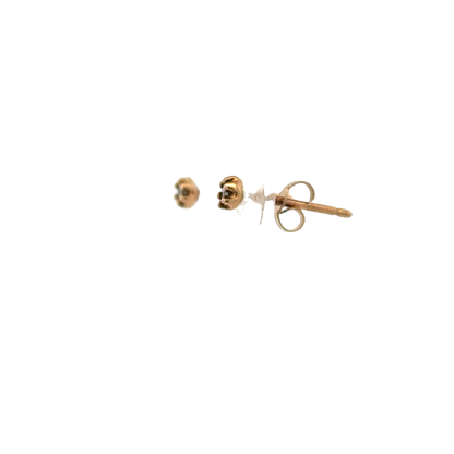 9ct yellow gold diamond earrings 0.5g (sh26748b)