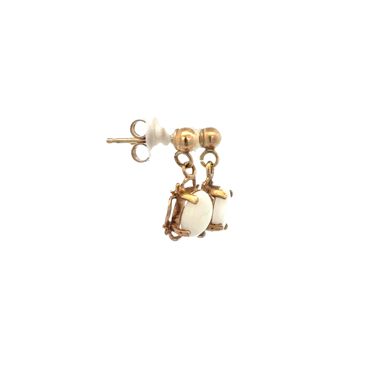 9ct yellow gold opal earrings 0.8g (sh25092l)