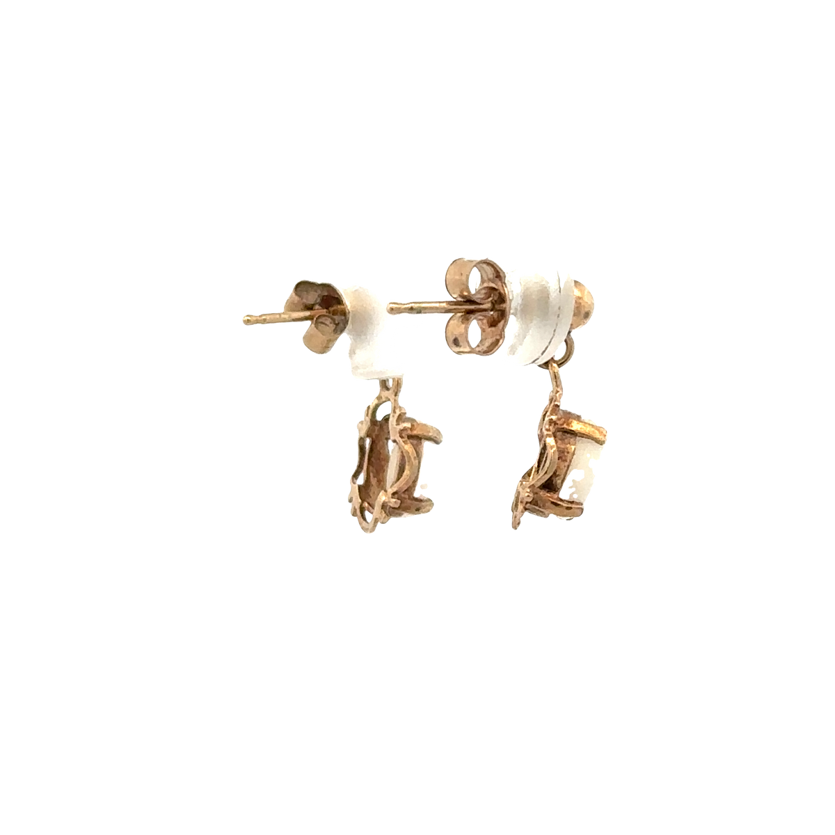 9ct yellow gold opal earrings 0.8g (sh25092l)