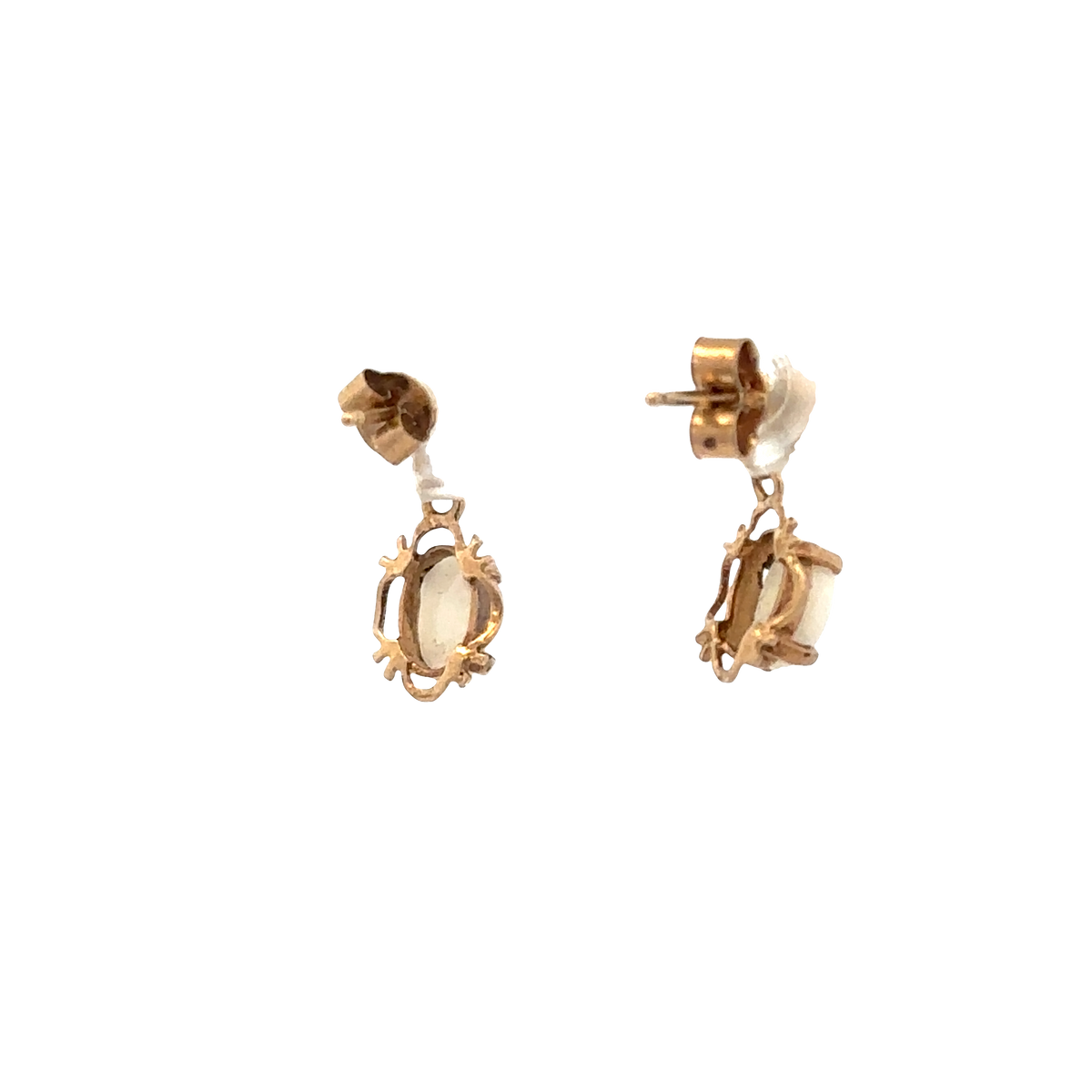 9ct yellow gold opal earrings 0.8g (sh25092l)