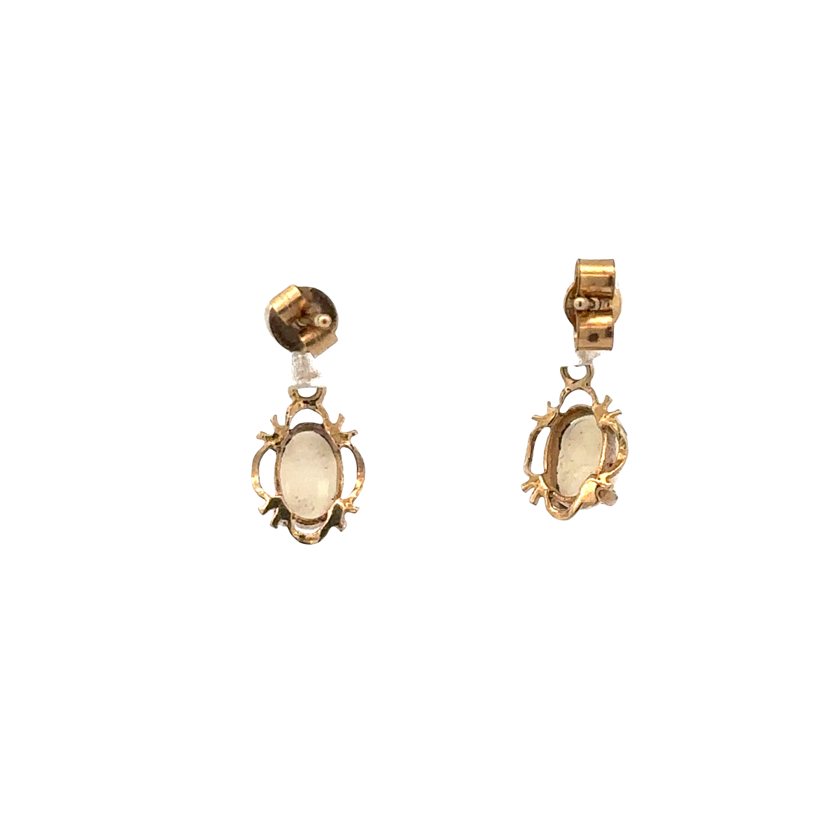 9ct yellow gold opal earrings 0.8g (sh25092l)