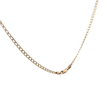 9ct yellow gold curb chain 4.4g (sh27781b)