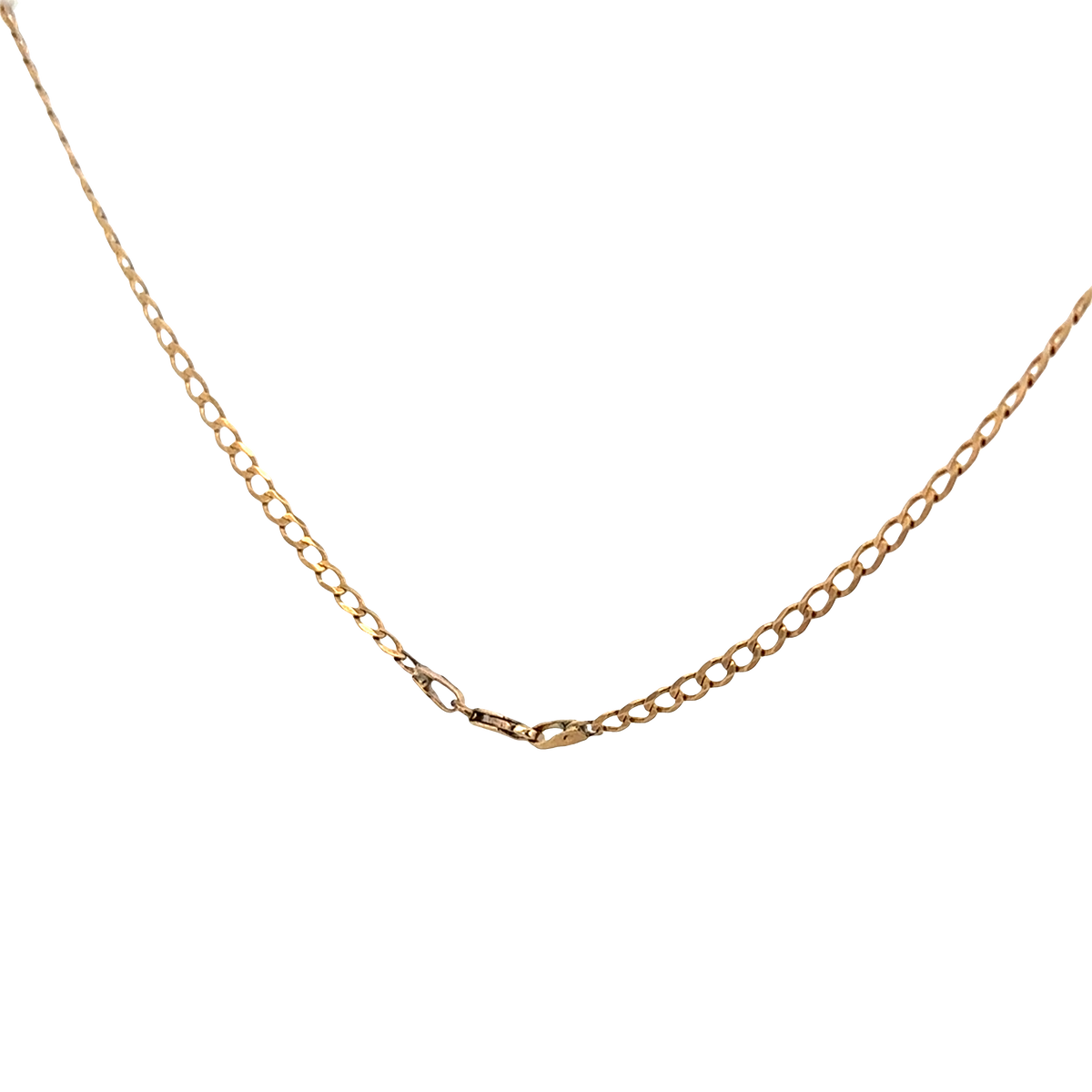 9ct yellow gold curb chain 4.4g (sh27781b)