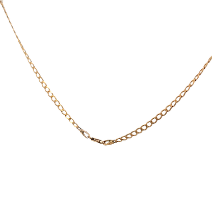 9ct yellow gold curb chain 4.4g (sh27781b)