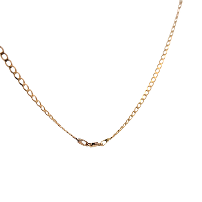 9ct yellow gold curb chain 4.4g (sh27781b)
