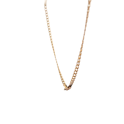 9ct yellow gold curb chain 4.4g (sh27781b)