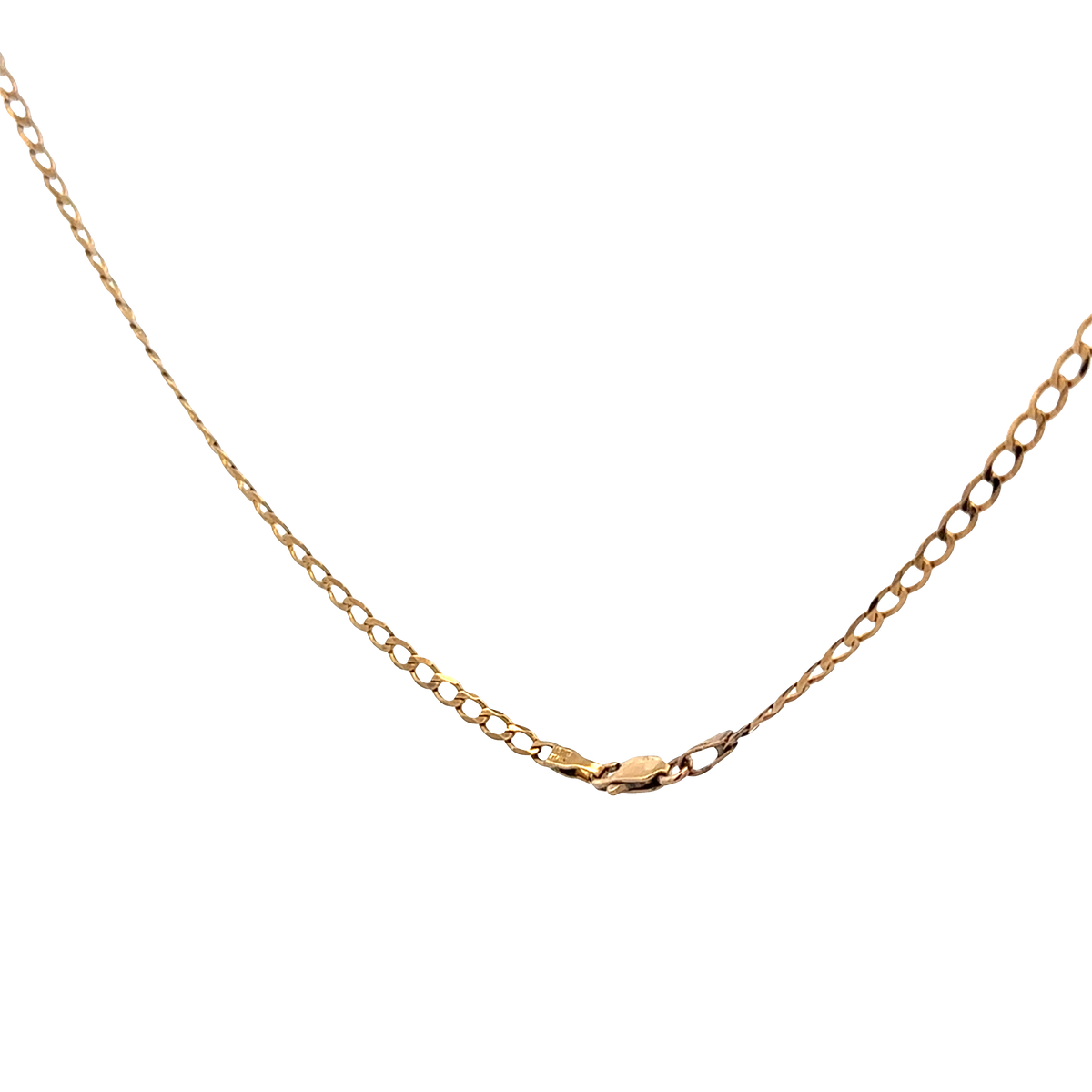 9ct yellow gold curb chain 4.4g (sh27781b)