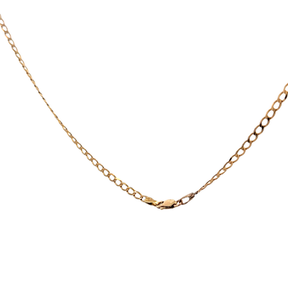 9ct yellow gold curb chain 4.4g (sh27781b)