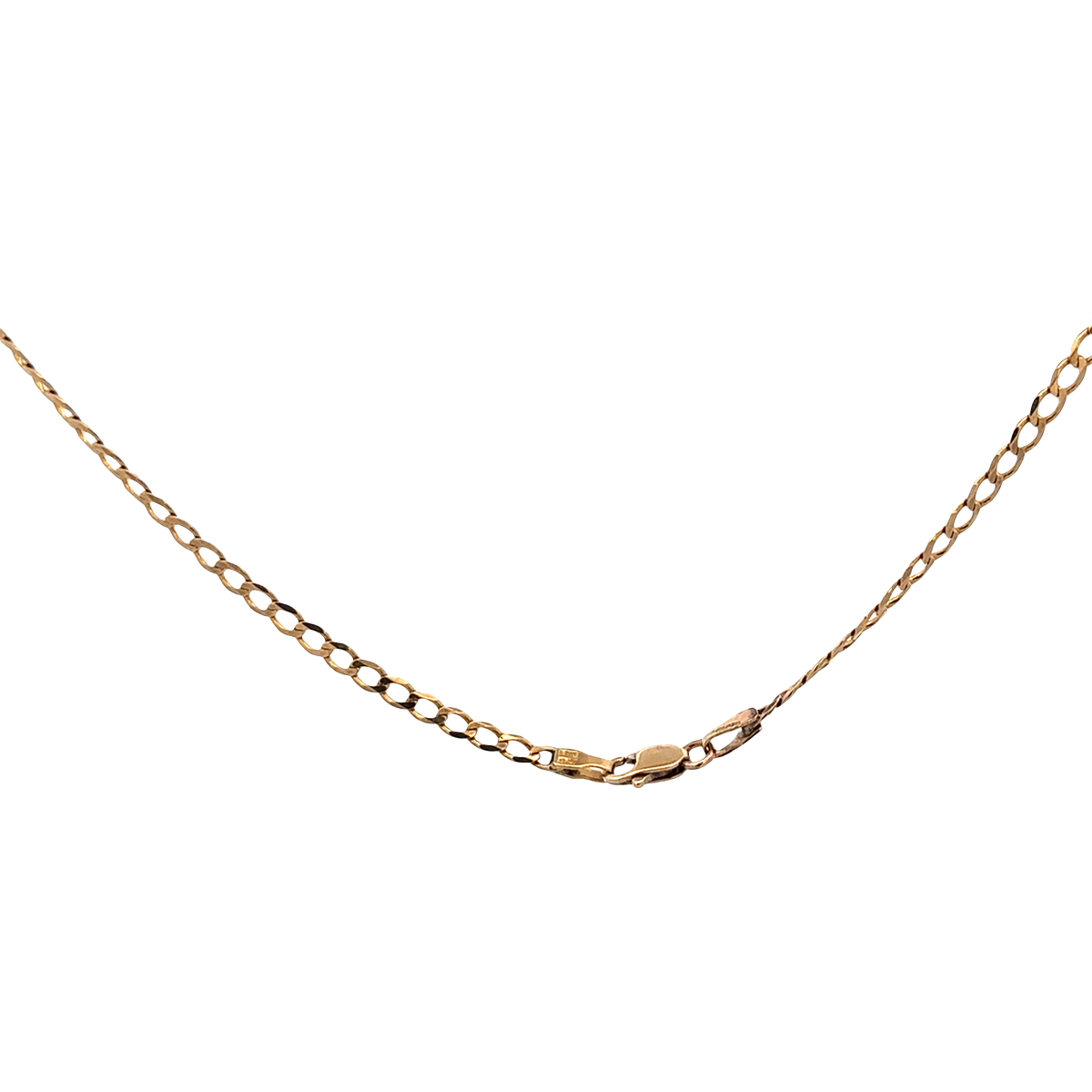 9ct yellow gold curb chain 4.4g (sh27781b)
