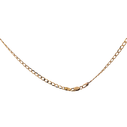 9ct yellow gold curb chain 4.4g (sh27781b)