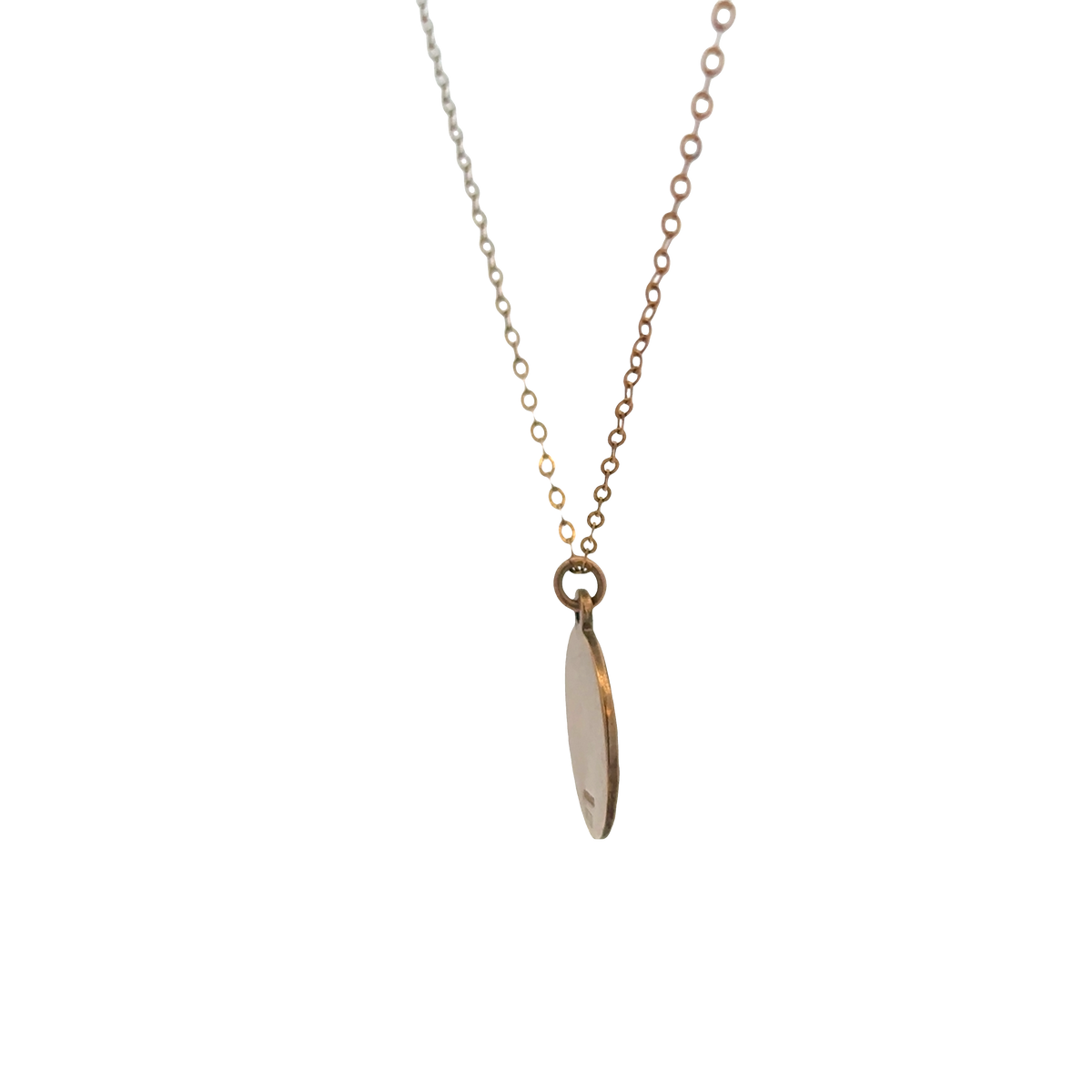 9ct yellow gold chain and St Christopher pendant 3.8g (sh26815b)