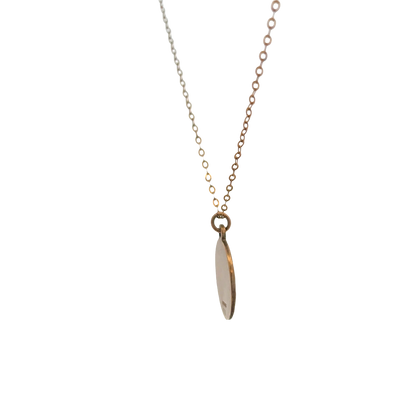 9ct yellow gold chain and St Christopher pendant 3.8g (sh26815b)