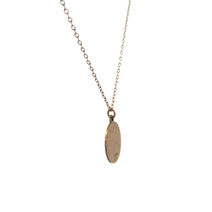 9ct yellow gold chain and St Christopher pendant 3.8g (sh26815b)