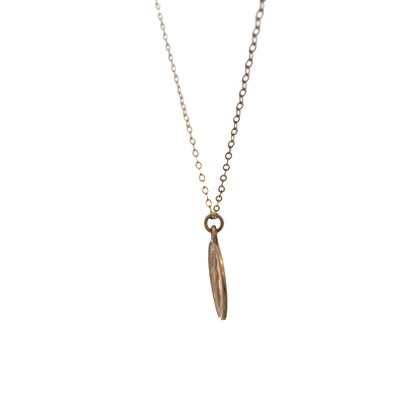 9ct yellow gold chain and St Christopher pendant 3.8g (sh26815b)