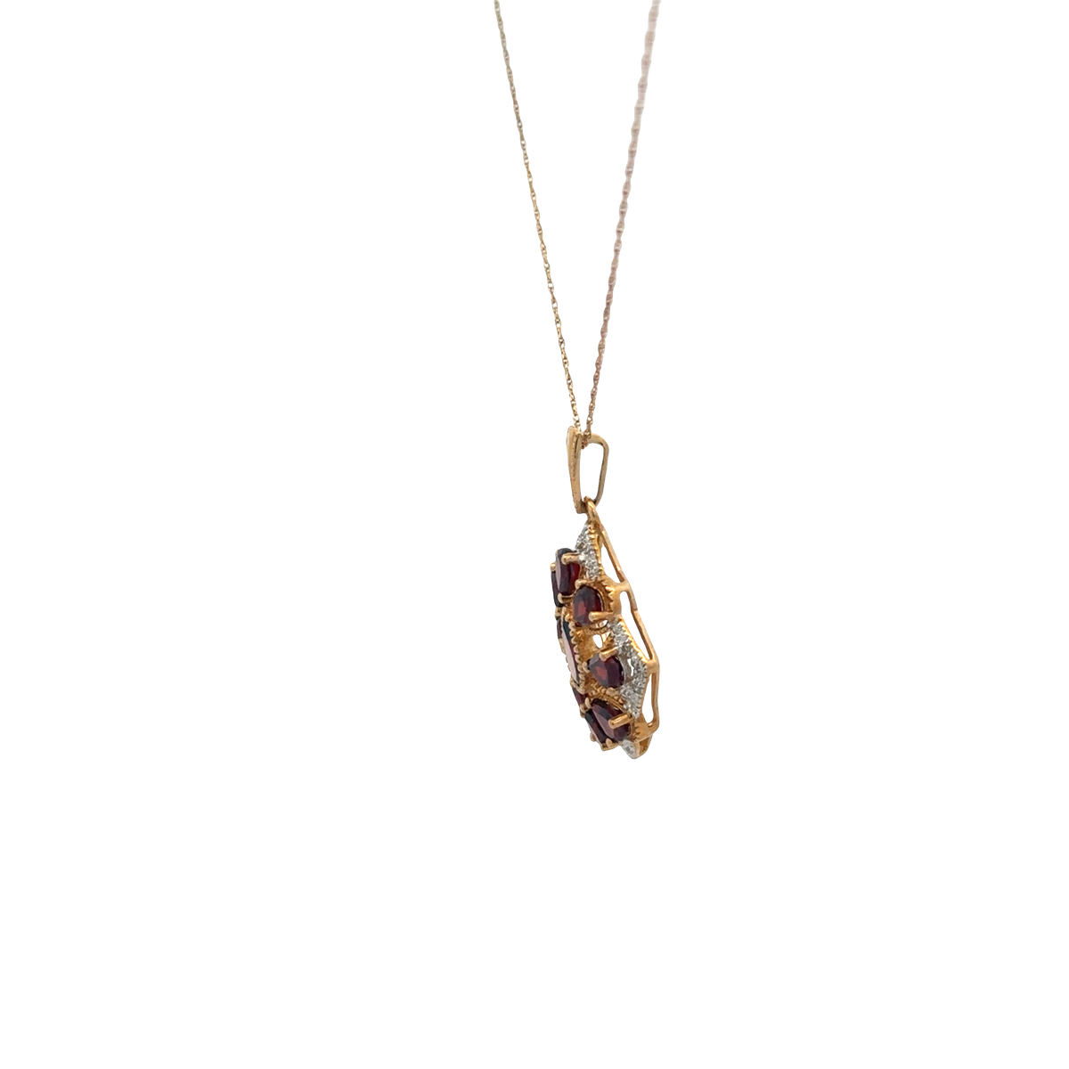9ct yellow gold chain and pendant 3.2g (sh26813b)