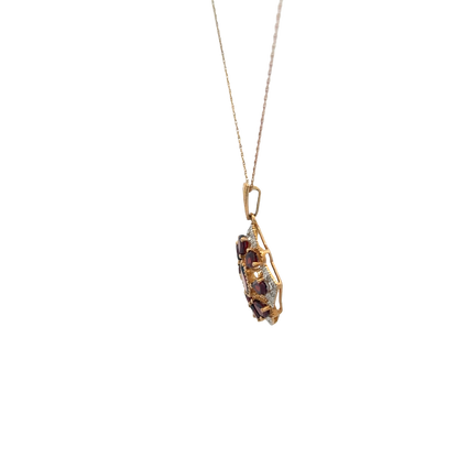 9ct yellow gold chain and pendant 3.2g (sh26813b)