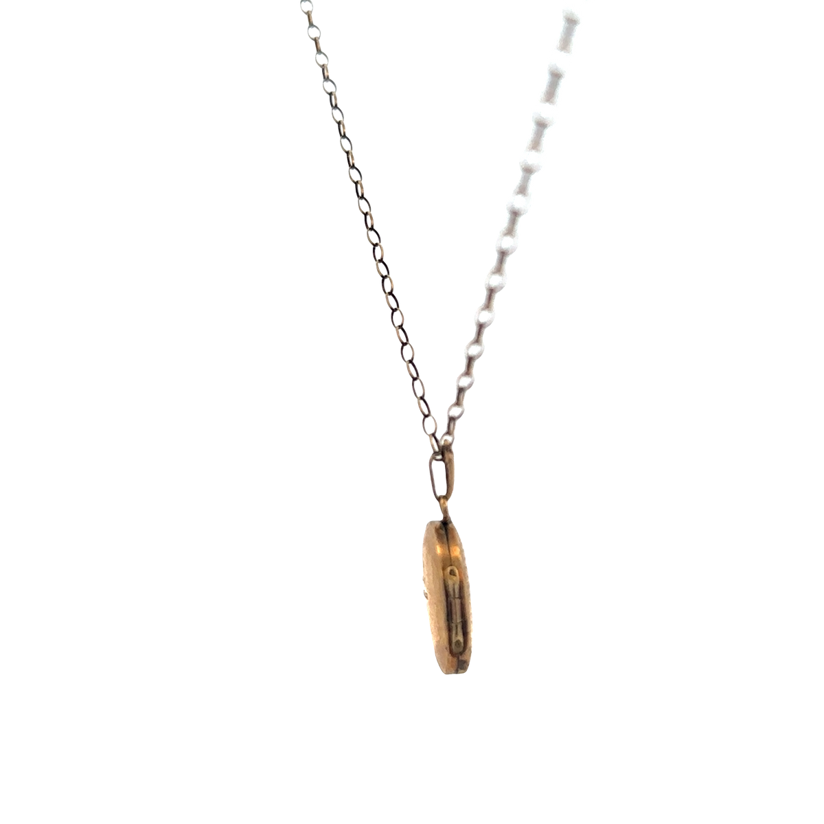 9ct yellow gold chain and locket 3.7g (sh26988b)