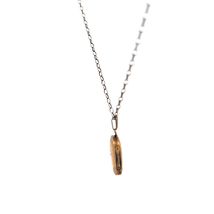 9ct yellow gold chain and locket 3.7g (sh26988b)