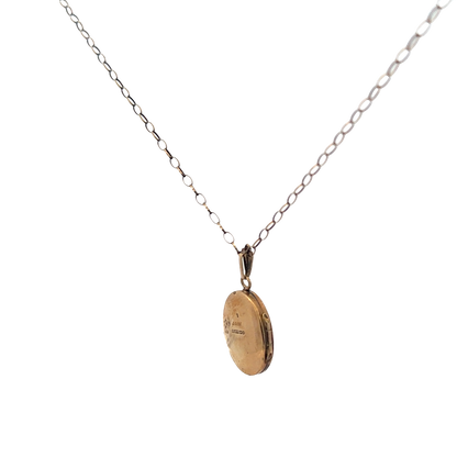 9ct yellow gold chain and locket 3.7g (sh26988b)