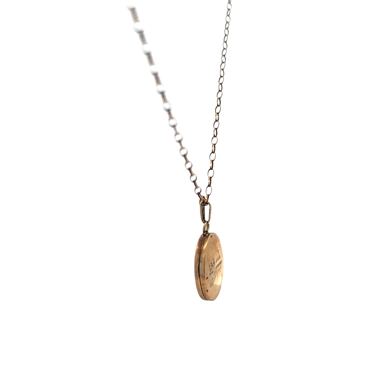 9ct yellow gold chain and locket 3.7g (sh26988b)