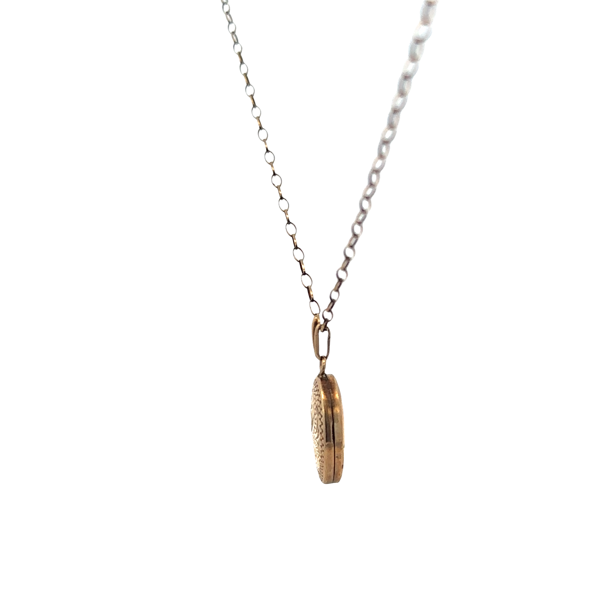 9ct yellow gold chain and locket 3.7g (sh26988b)