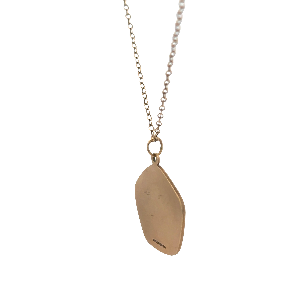 9ct yellow gold chain and St Christopher pendant 6.2g (sh26814b)