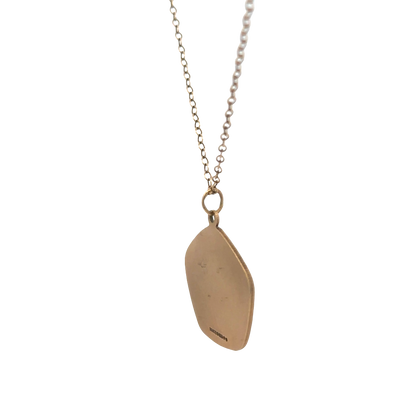 9ct yellow gold chain and St Christopher pendant 6.2g (sh26814b)