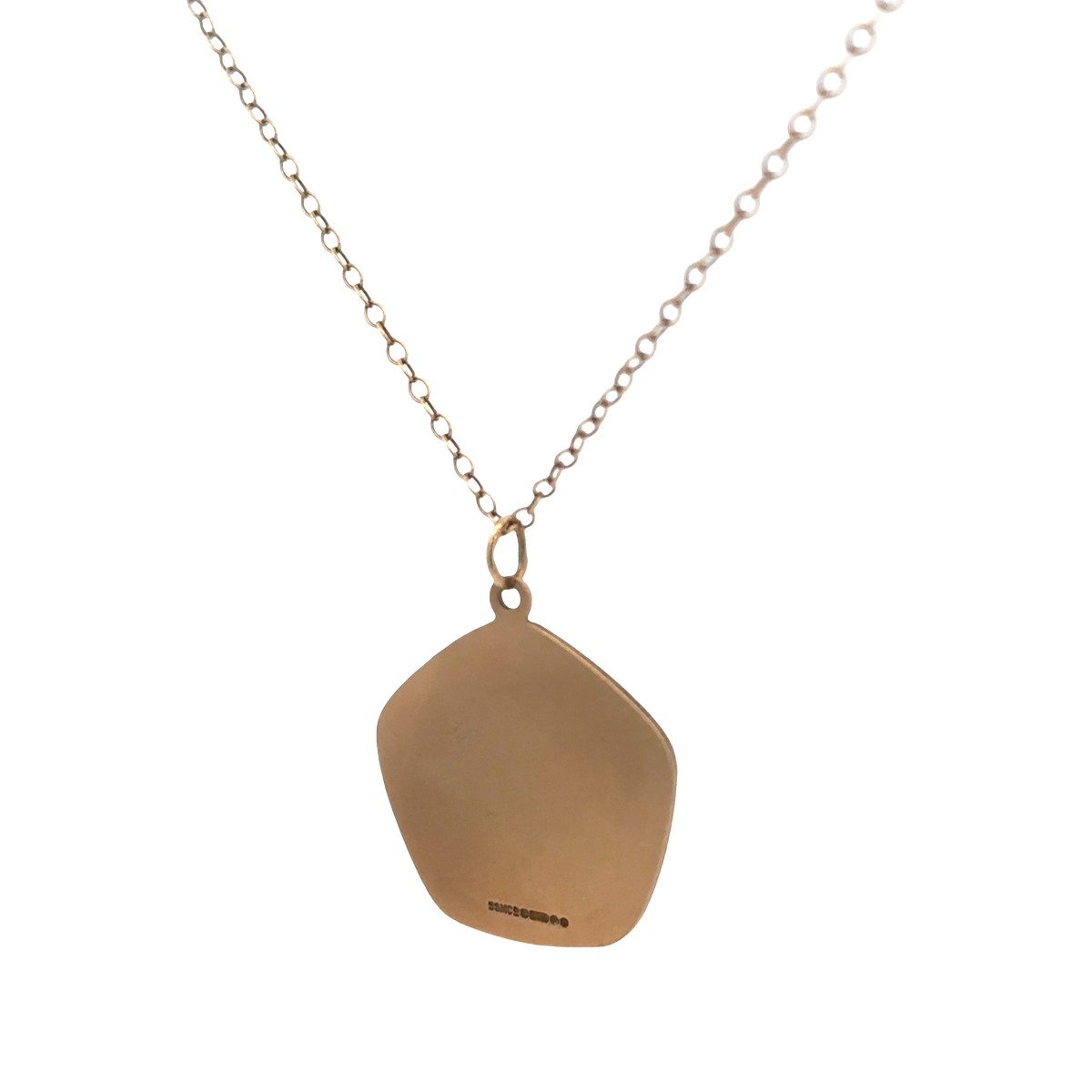 9ct yellow gold chain and St Christopher pendant 6.2g (sh26814b)