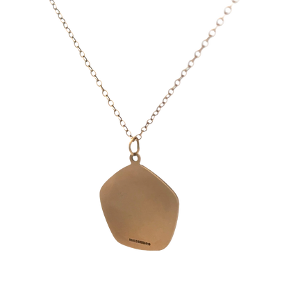 9ct yellow gold chain and St Christopher pendant 6.2g (sh26814b)