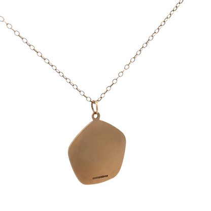 9ct yellow gold chain and St Christopher pendant 6.2g (sh26814b)