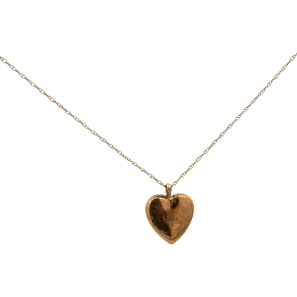 9ct yellow gold chain and locket pendant 1.8g (sh900090b)