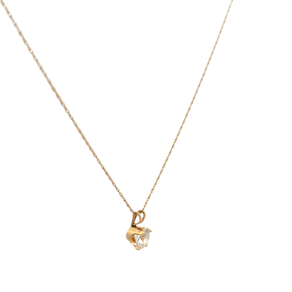 9ct yellow gold chain and pendant 1.5g (sh26817b)