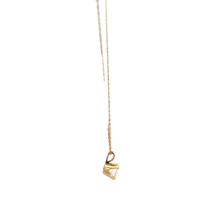9ct yellow gold chain and pendant 1.5g (sh26817b)