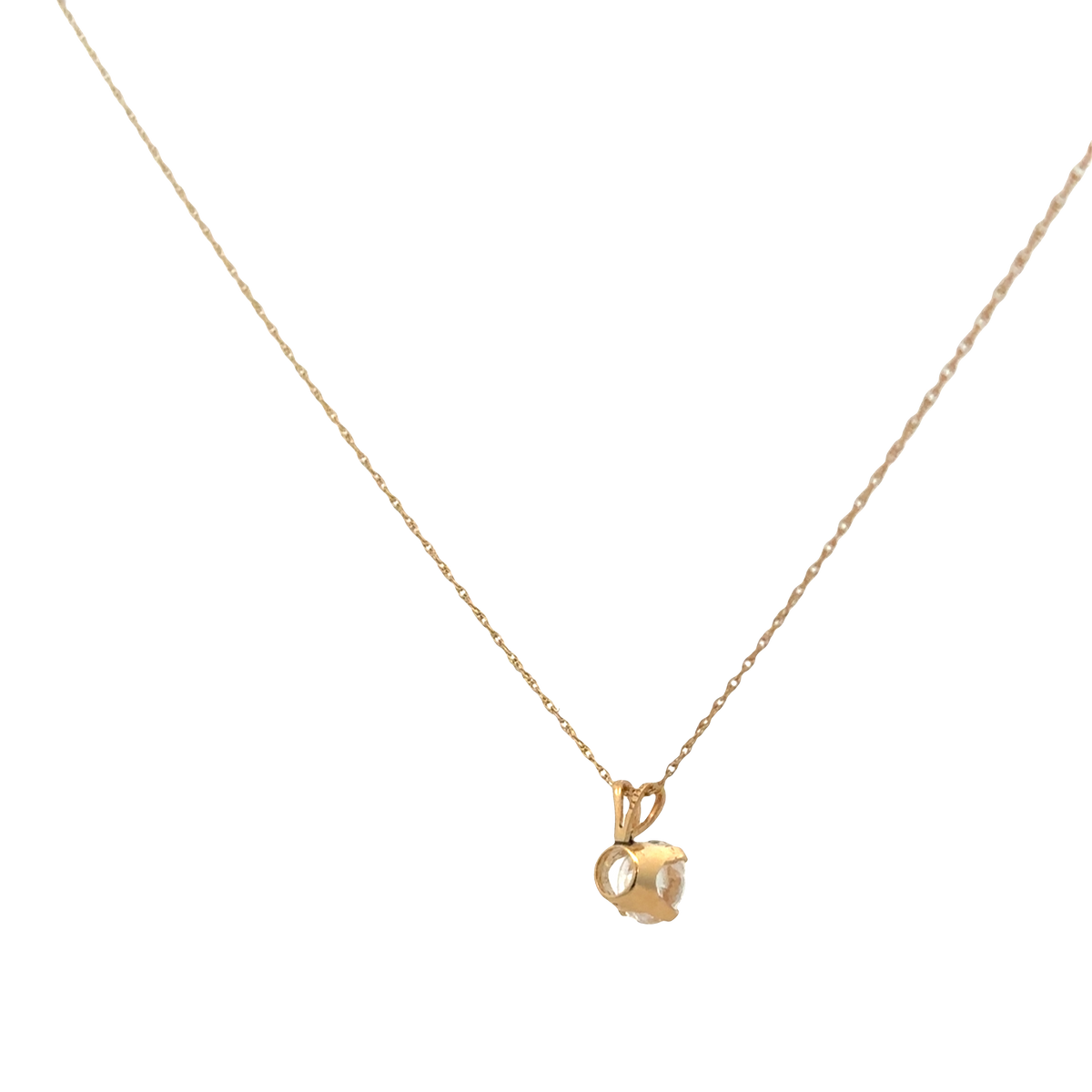 9ct yellow gold chain and pendant 1.5g (sh26817b)
