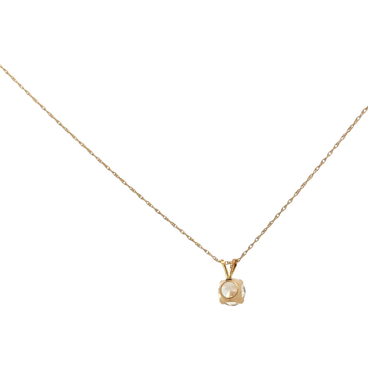 9ct yellow gold chain and pendant 1.5g (sh26817b)