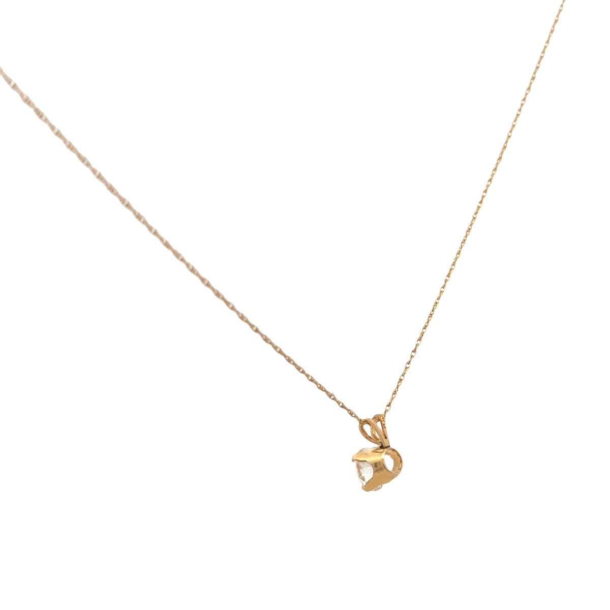 9ct yellow gold chain and pendant 1.5g (sh26817b)