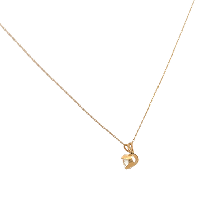 9ct yellow gold chain and pendant 1.5g (sh26817b)