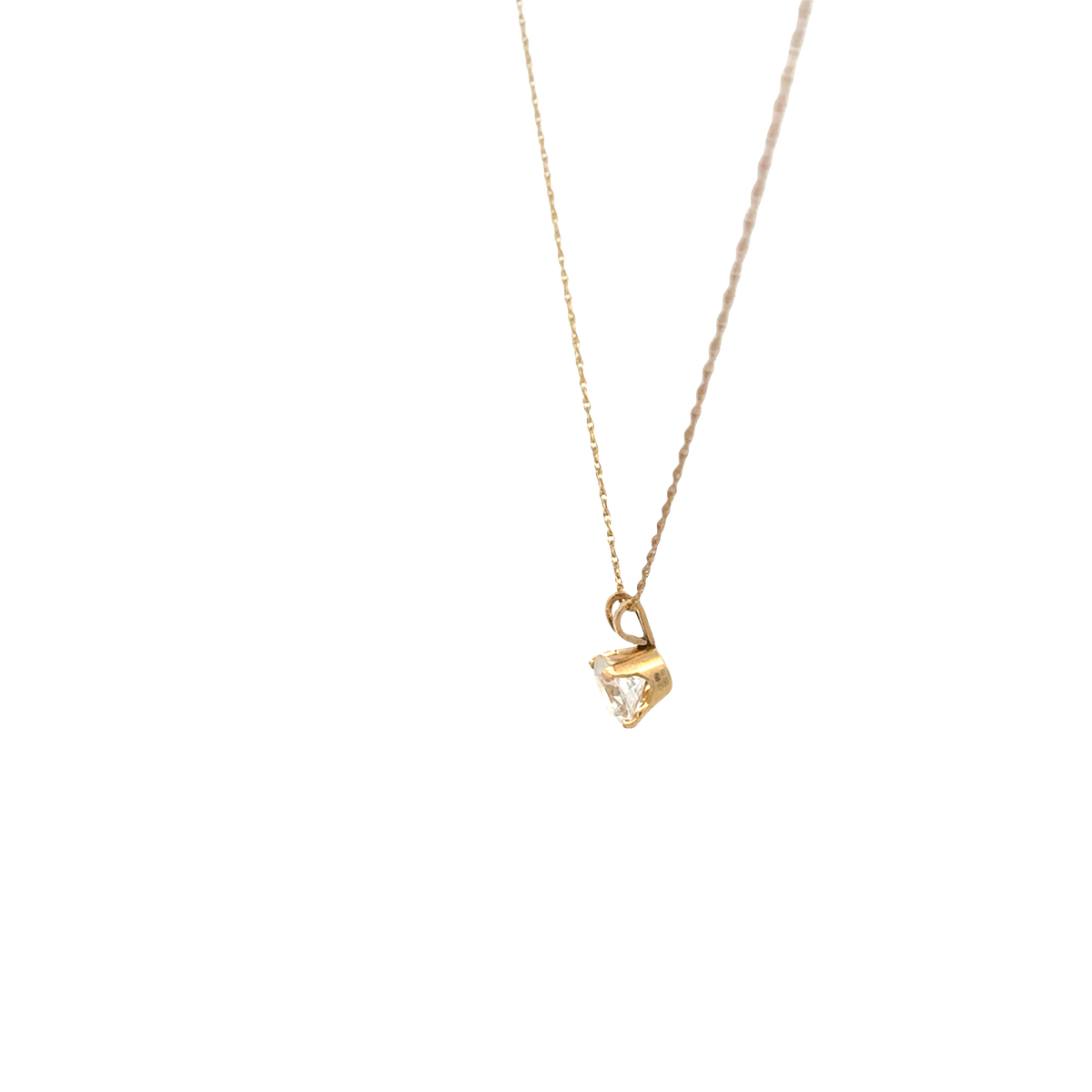 9ct yellow gold chain and pendant 1.5g (sh26817b)