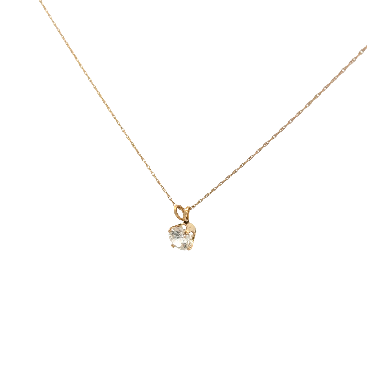 9ct yellow gold chain and pendant 1.5g (sh26817b)