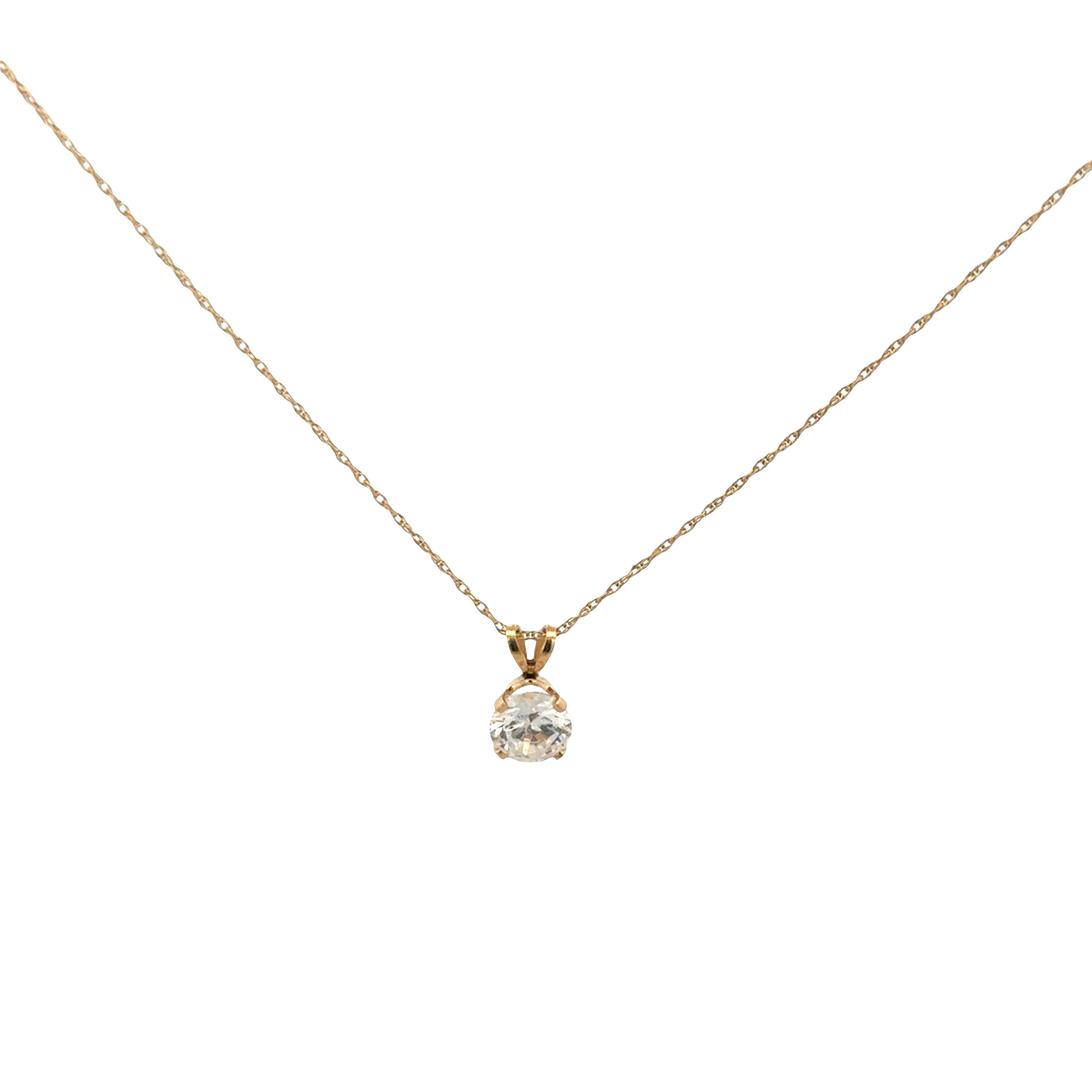 9ct yellow gold chain and pendant 1.5g (sh26817b)