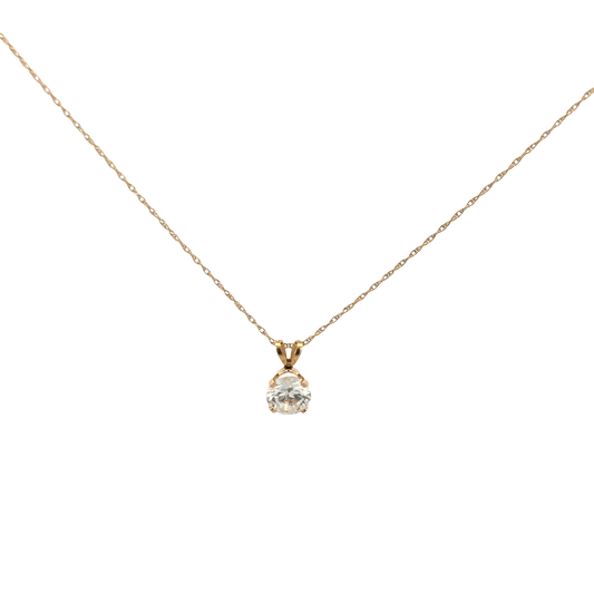 9ct yellow gold chain and pendant 1.5g (sh26817b)
