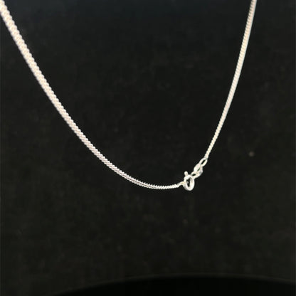 9ct white gold chain 3.4g (sh26530b)