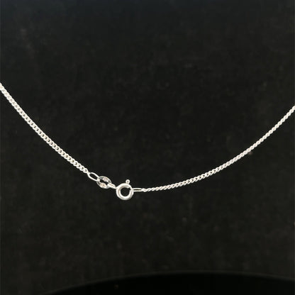 9ct white gold chain 3.4g (sh26530b)