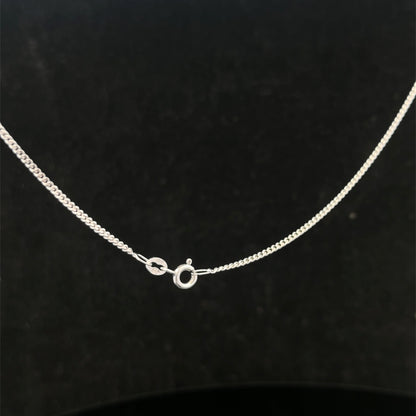 9ct white gold chain 3.4g (sh26530b)