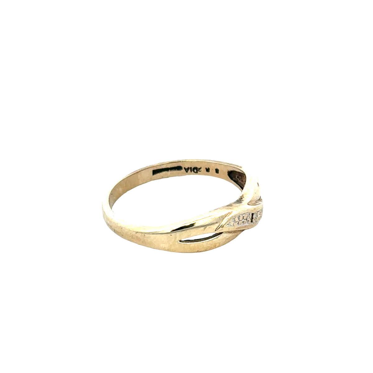 9ct yellow gold ring size O (sh25890l)