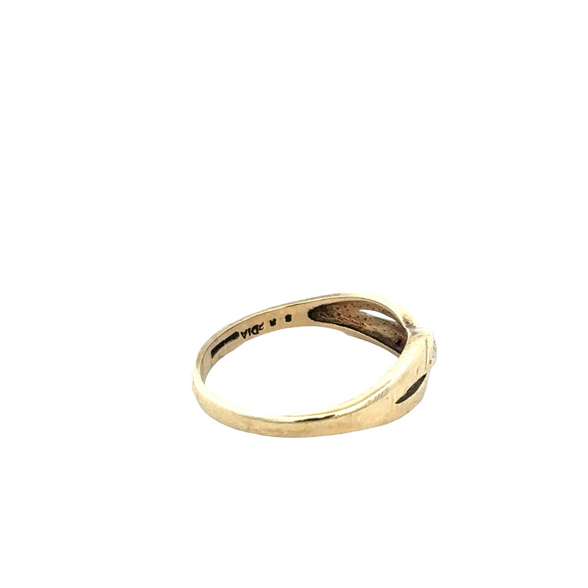 9ct yellow gold ring size O (sh25890l)