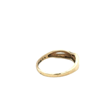 9ct yellow gold ring size O (sh25890l)