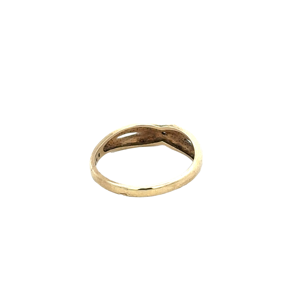 9ct yellow gold ring size O (sh25890l)